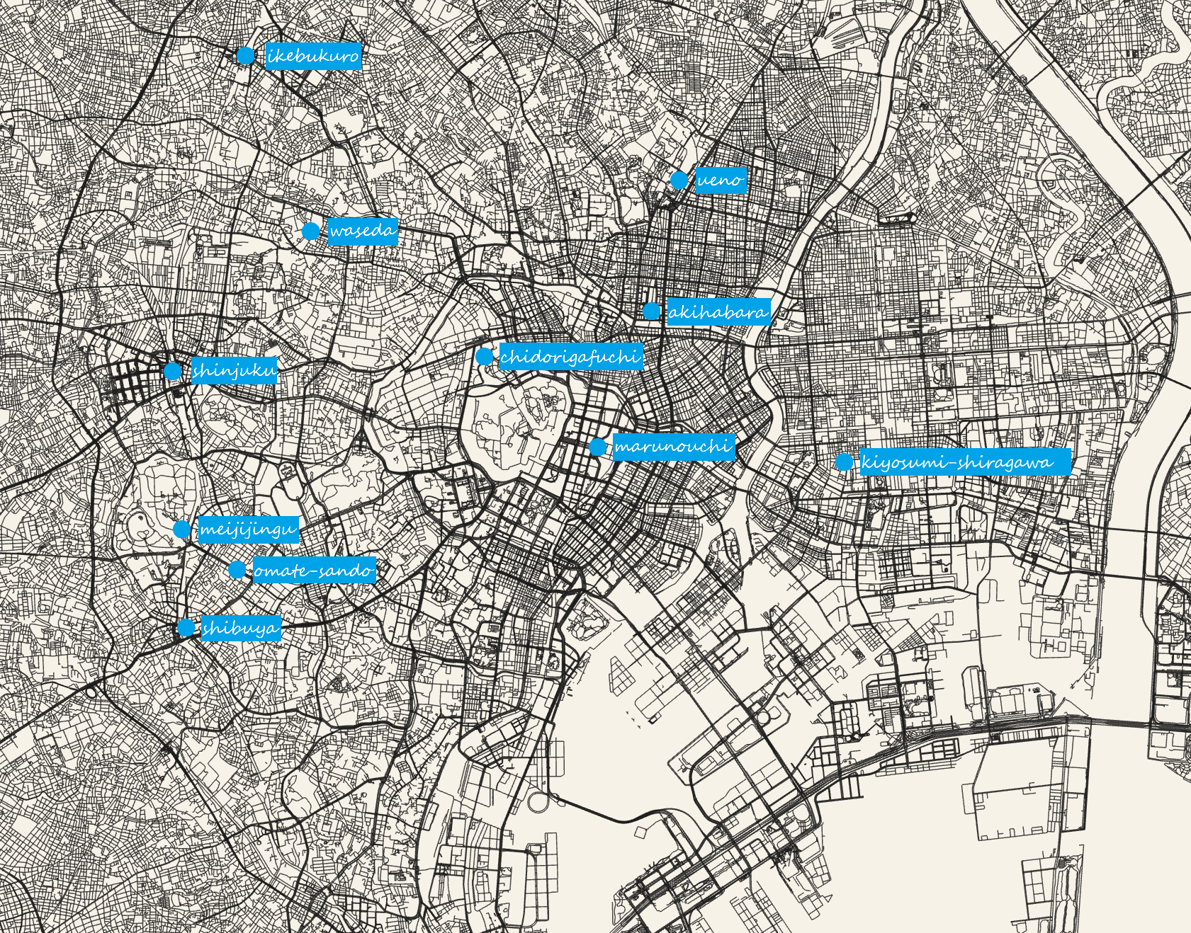 东京路网点位图